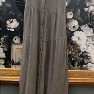 Evereve Button-Down Midi Dress